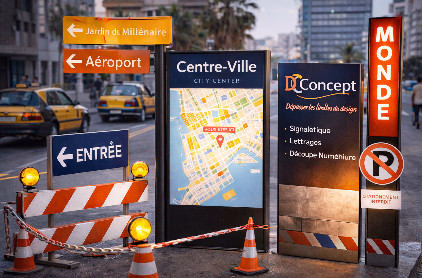 Enseigne métallique découpée